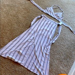 Fashion Nova matching wrap around skirt and top
